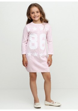 TopHat розовое прямое платье для девочки 18038